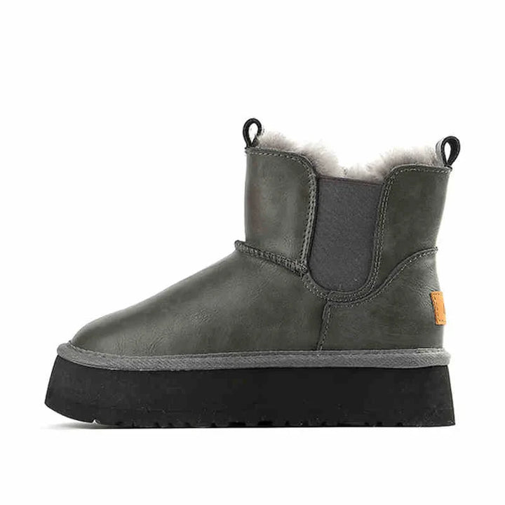 Duttini | Leather Fur Boots