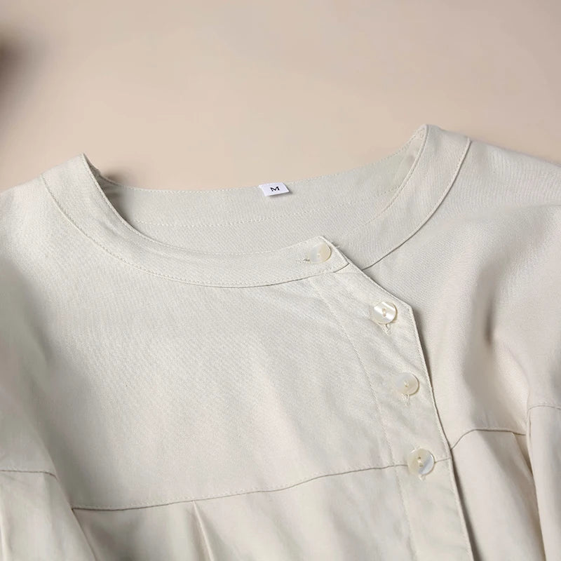 Duttini | Gathered Lantern Sleeve Blouse