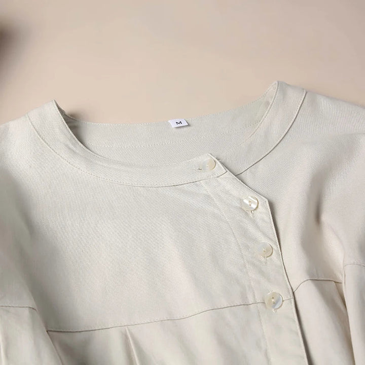 Duttini | Gathered Lantern Sleeve Blouse