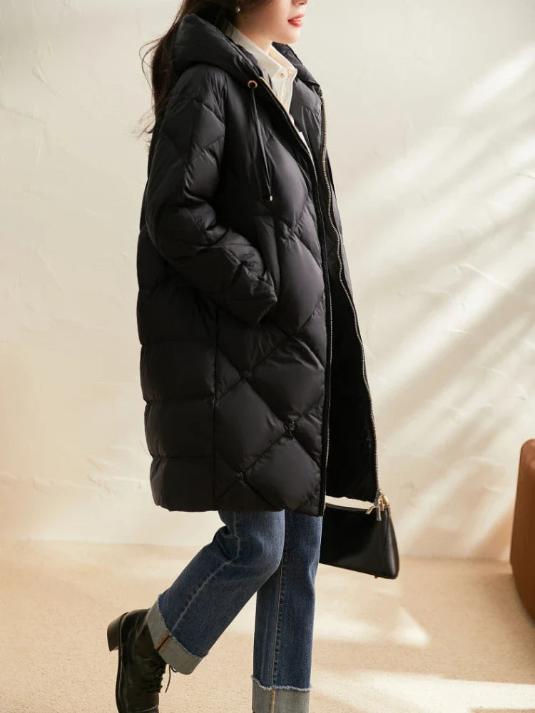 Duttini | Quilted Hooded Down Coat