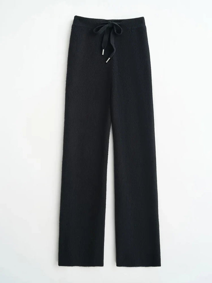 Duttini | Wool Knitted Wide Leg Pants