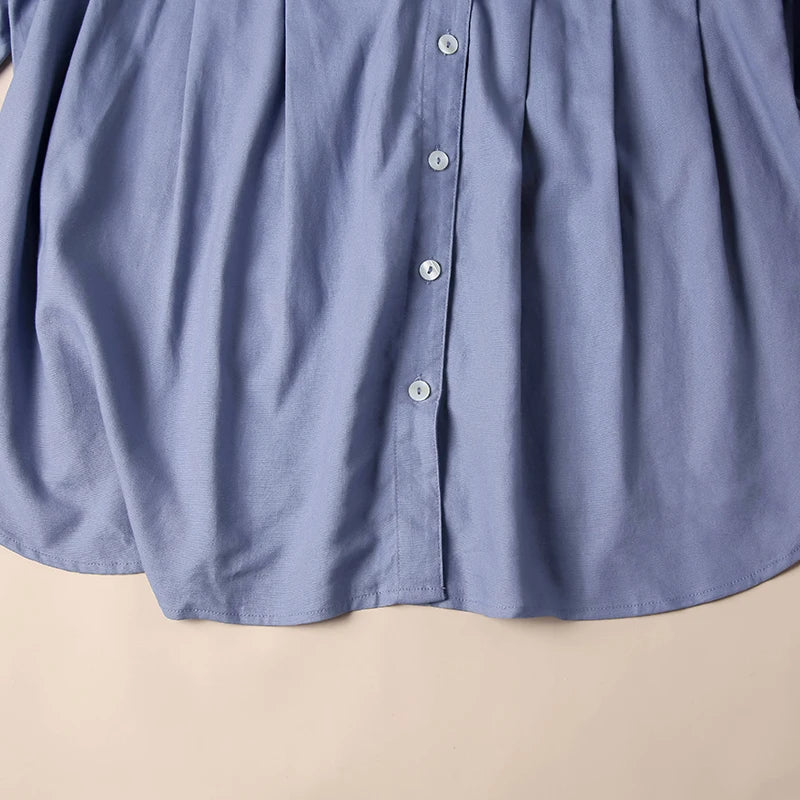 Duttini | Gathered Lantern Sleeve Blouse