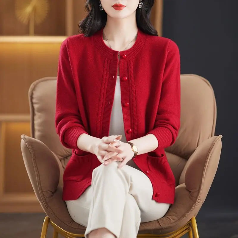 Duttini | Pearl Trim Cardigan