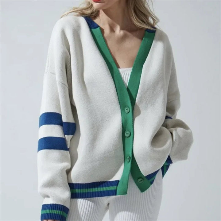 Duttini | Cotton Cardigan for Women in Classic Fit, Beige