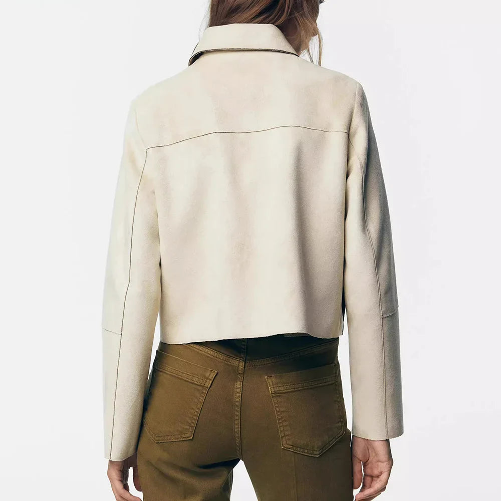 Duttini | Suede Cropped Jacket