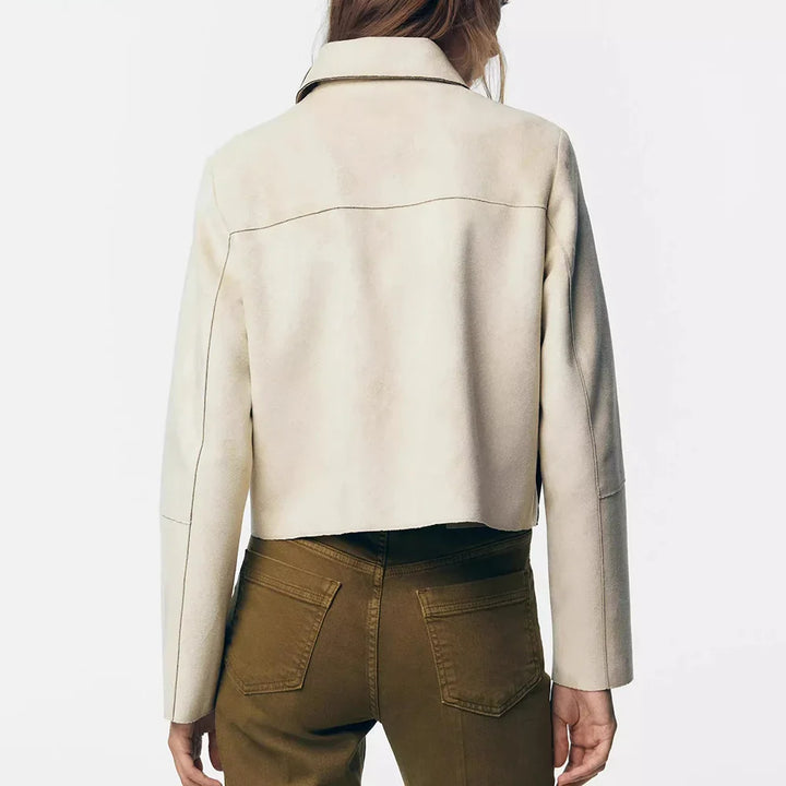 Duttini | Suede Cropped Jacket