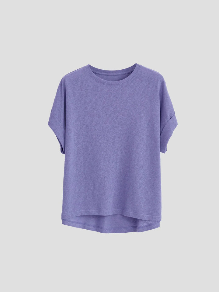 Duttini | Oversized Tee for Women in Cotton Blend, White