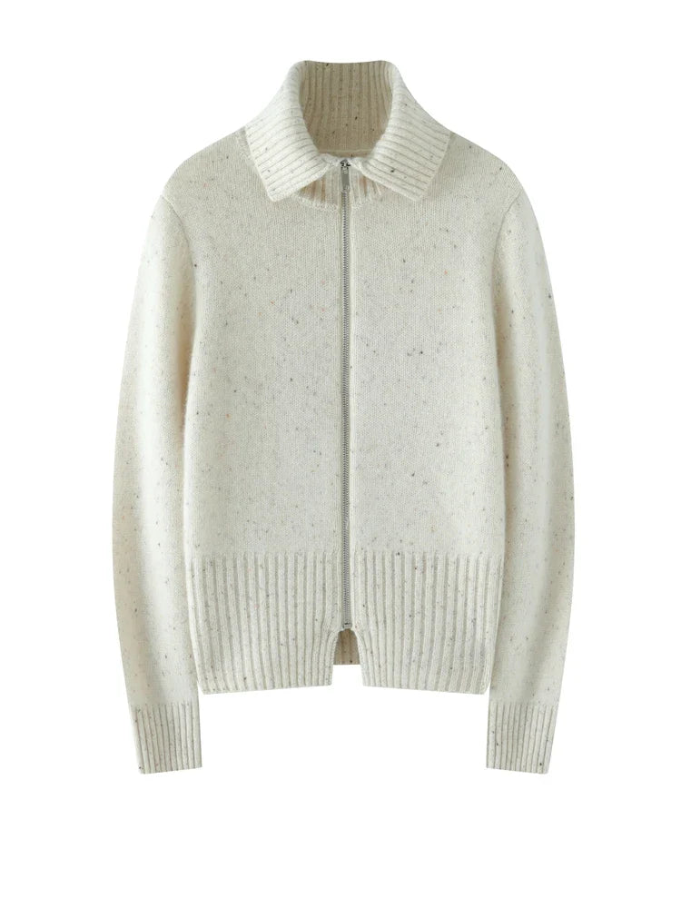 Duttini | Cashmere Zip Cardigan