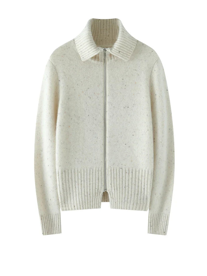 Duttini | Cashmere Zip Cardigan