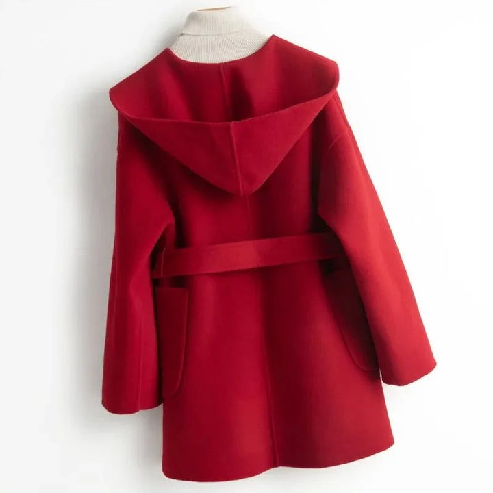 Duttini | Long Pointed Coat in Camel Hair