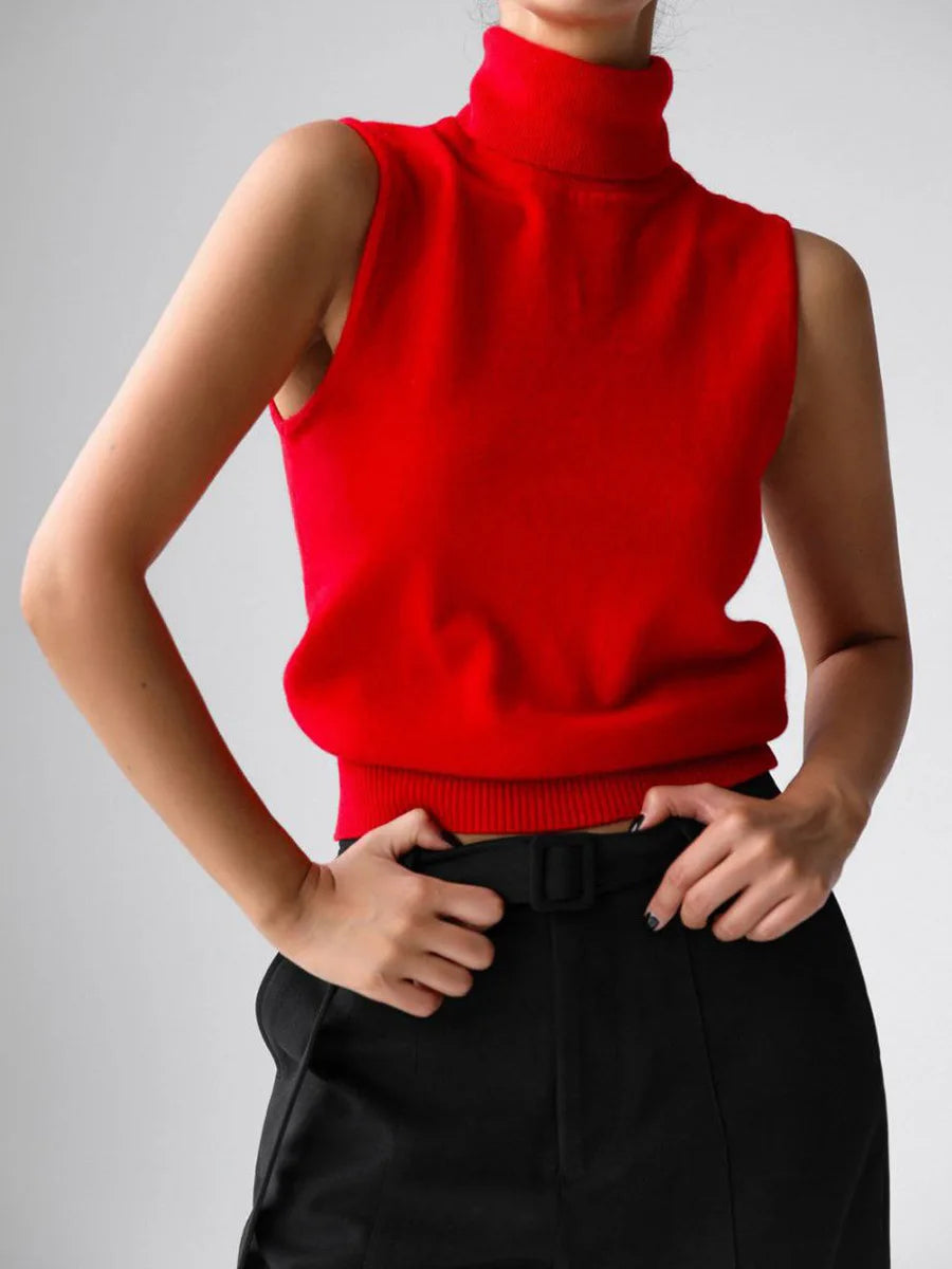 Duttini | High-Neck Vest for Women in Premium Fabric