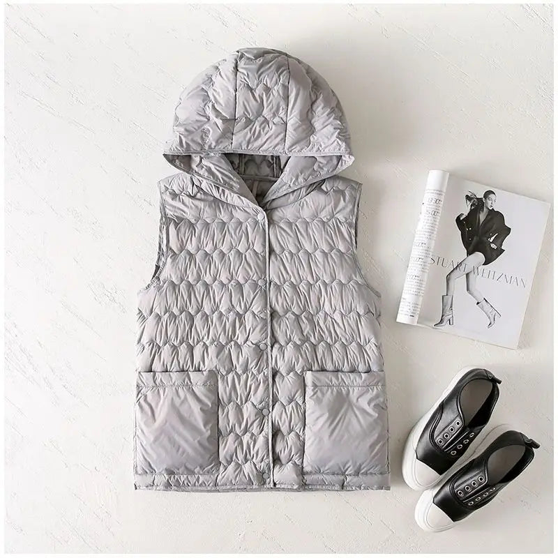 Duttini | Puffer Vest in Gold