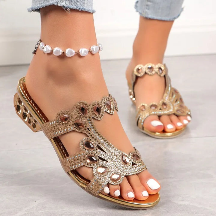 Duttini | Soft-Step Decorative Strap Block Heel Style