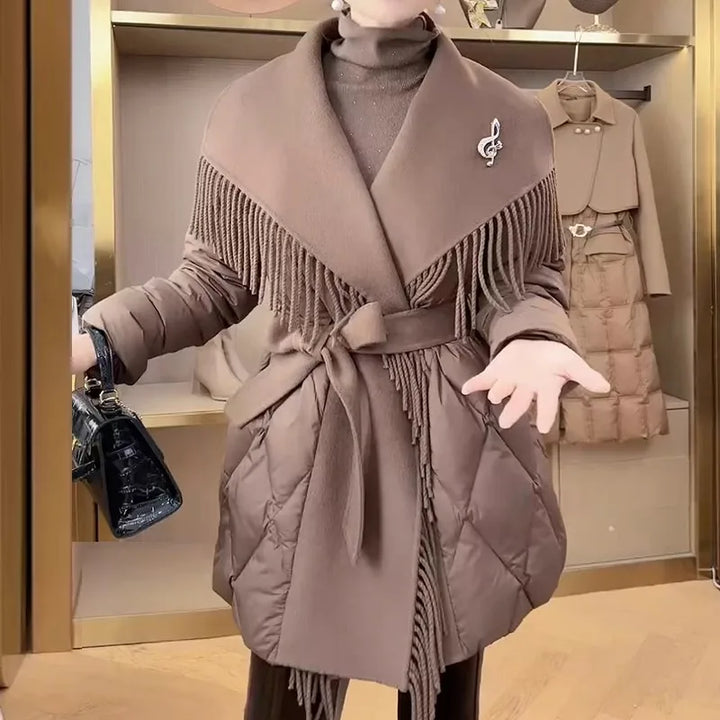 Duttini | Fringe Down Coat
