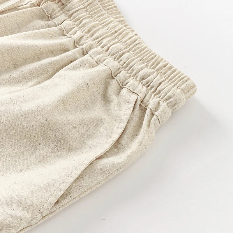 Duttini | Linen Lounge Pant for Women in Drawstring Fit