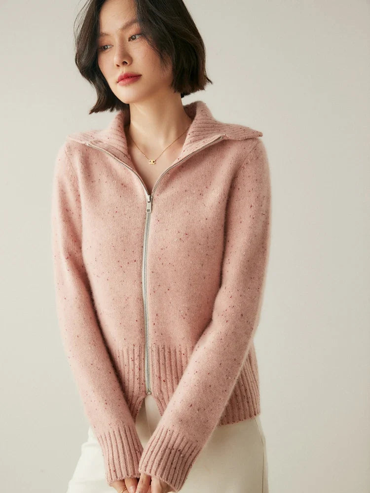 Duttini | Cashmere Zip Cardigan