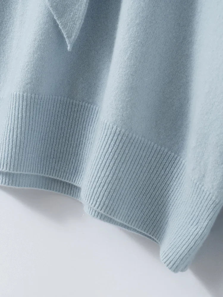 Duttini | Cashmere Pullover with Scarf Collar