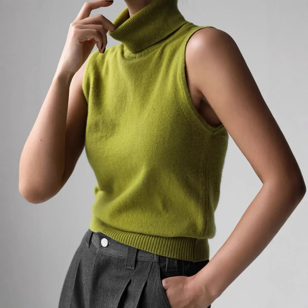 Duttini | High-Neck Vest for Women in Premium Fabric