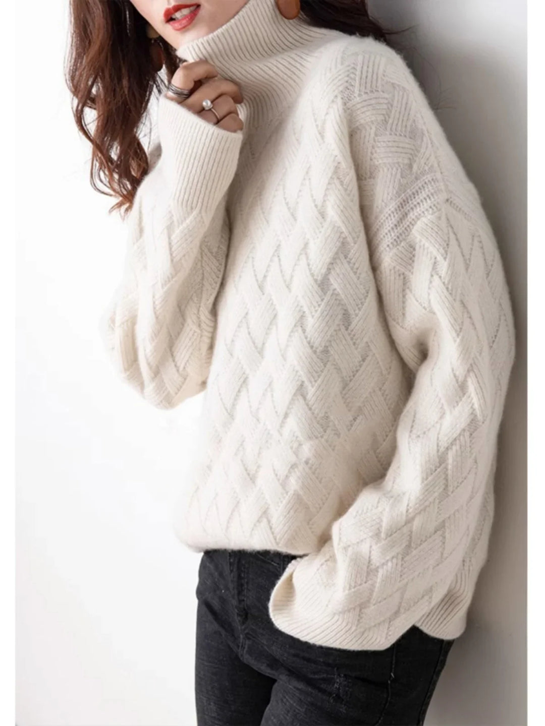 Duttini | Cable Turtleneck Sweater