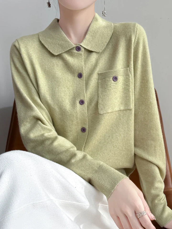 Duttini | Merino Wool Polo Cardigan