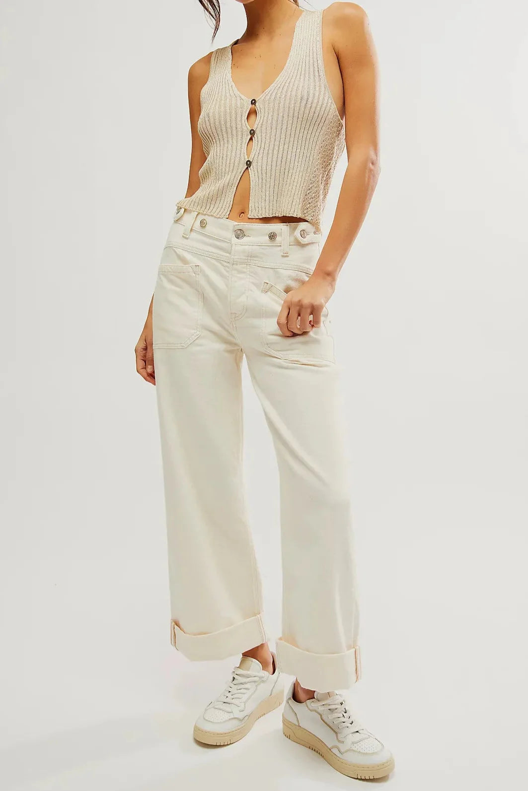 Duttini | High-Waist Wide-Leg Denim