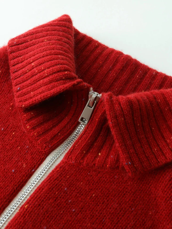 Duttini | Cashmere Zip Cardigan