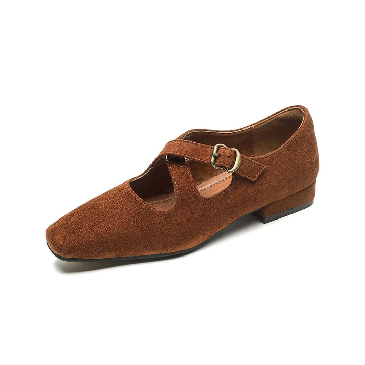 Duttini | Buckled Suede Mule