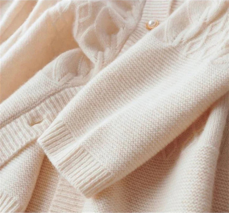 Duttini | Pearl Button Cardigan
