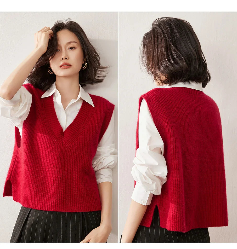 Duttini | Ribbed Cashmere Vest