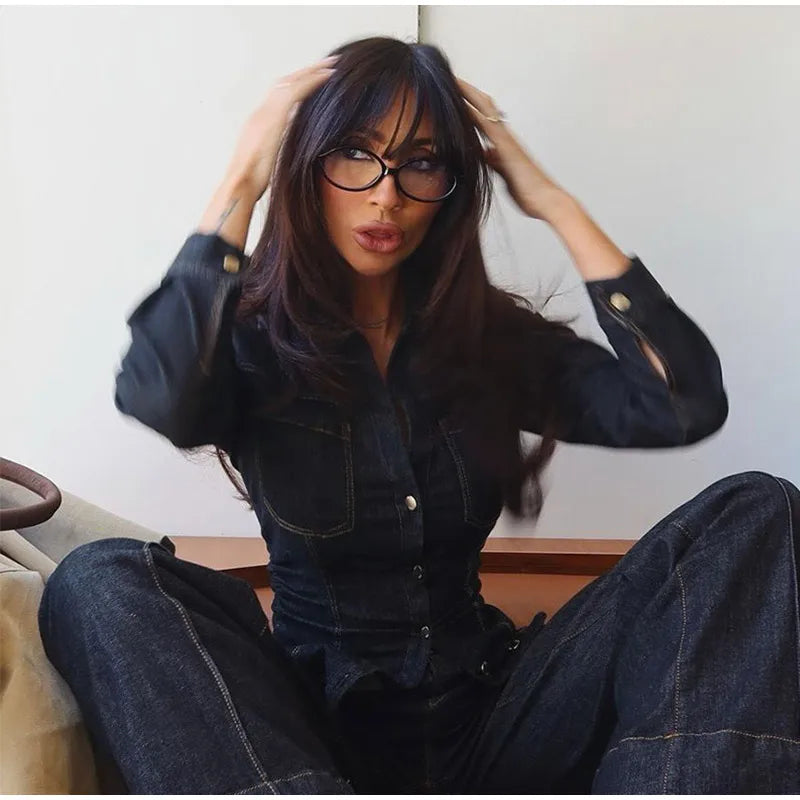Duttini | Button Denim Set