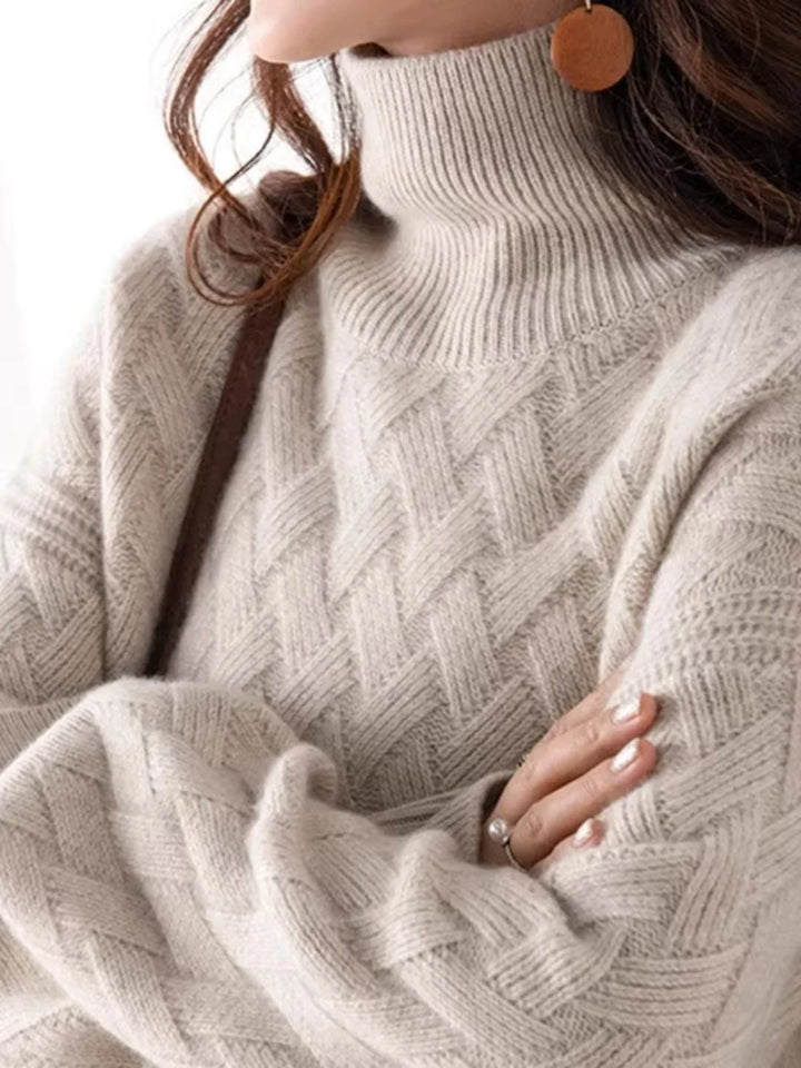 Duttini | Cable Turtleneck Sweater