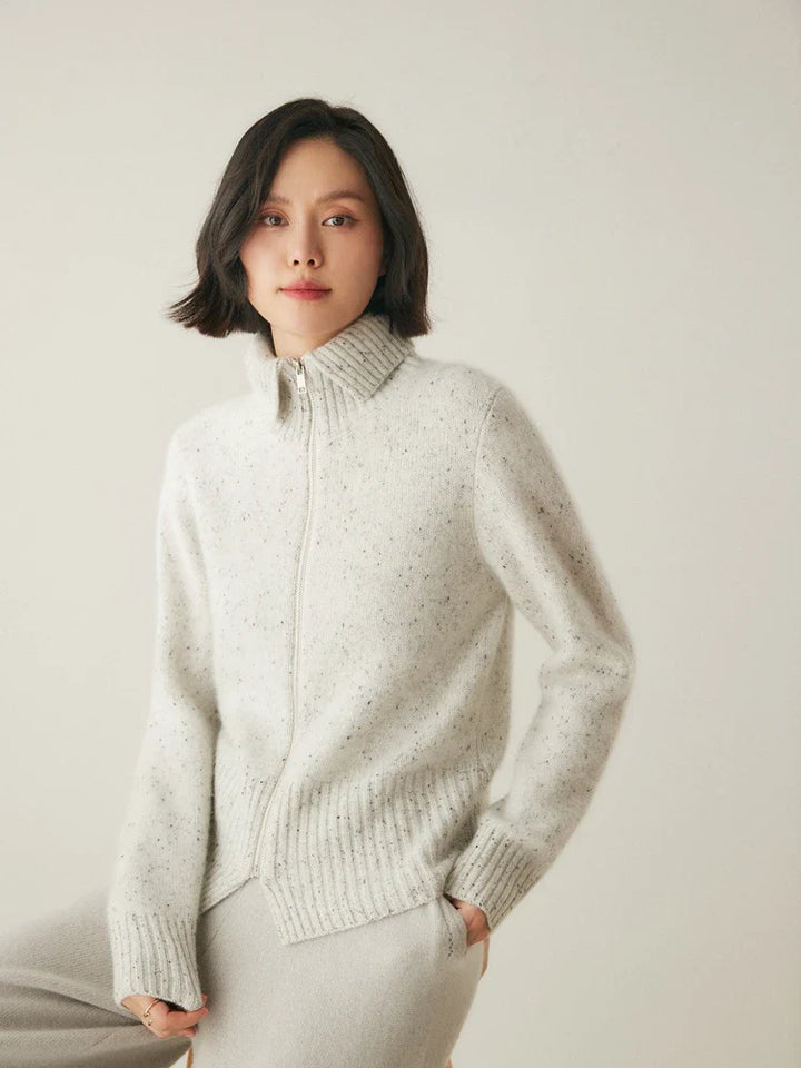 Duttini | Cashmere Zip Cardigan