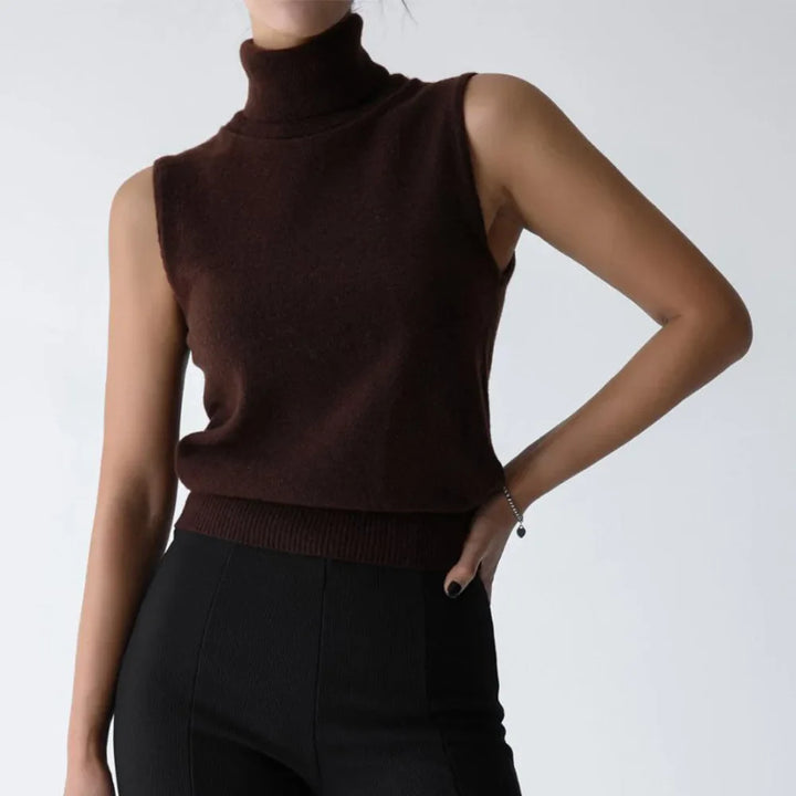 Duttini | High-Neck Vest for Women in Premium Fabric