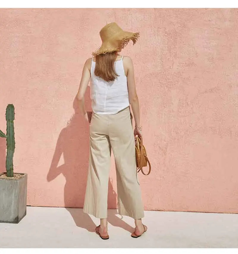 Duttini | Satin Strap Linen Cami
