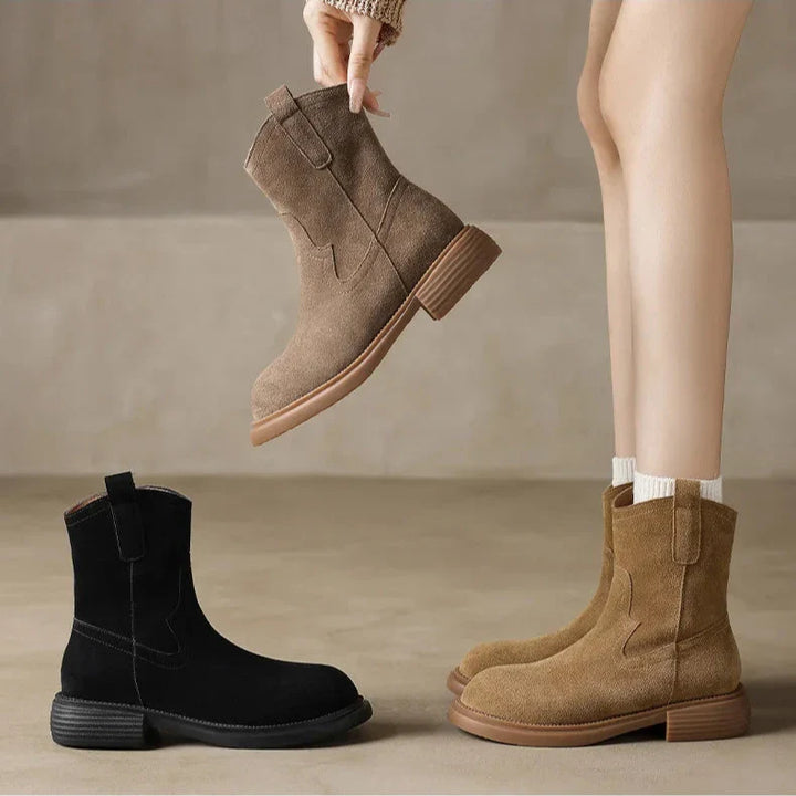Duttini | Leather Zipper Boots