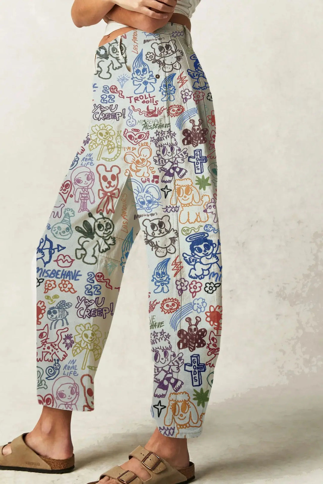 Duttini | Cotton Tapestry Jean for Women in Blue