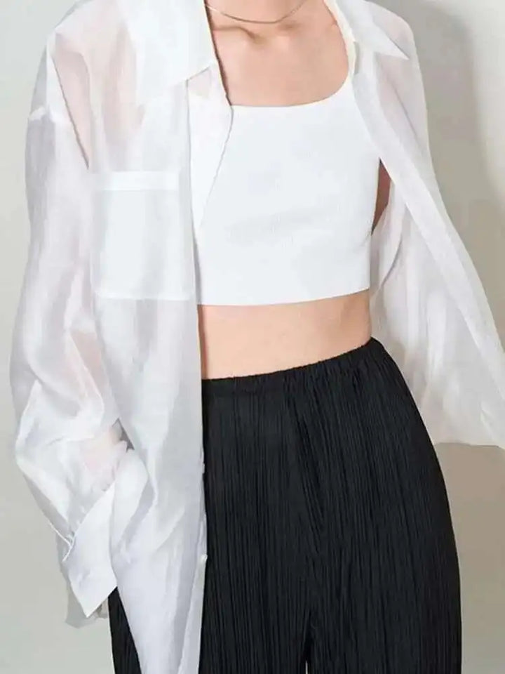 Duttini | Silk Poplin Blouse for Women in Flowing Fit