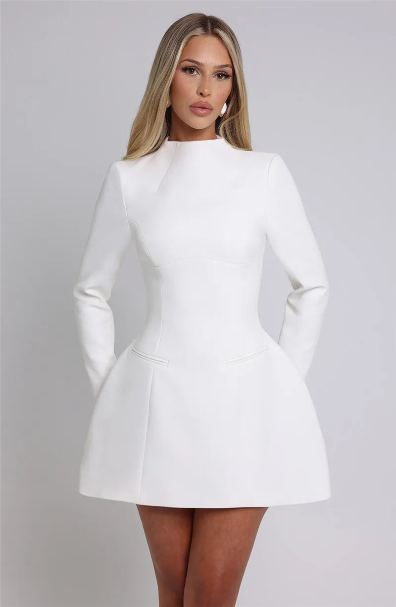 Duttini | A-Line Mini Dress in Loose Fit Polyester