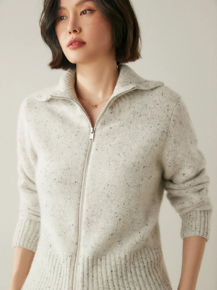 Duttini | Cashmere Zip Cardigan