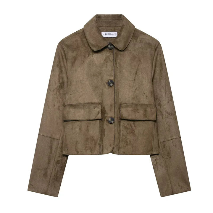 Duttini | Suede Cropped Jacket