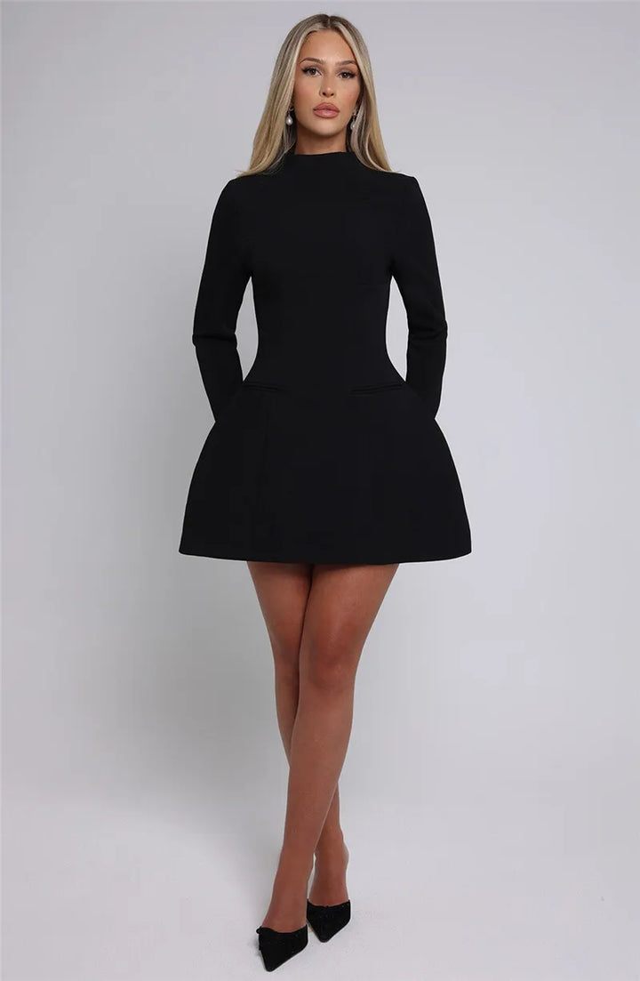 Duttini | A-Line Mini Dress in Loose Fit Polyester