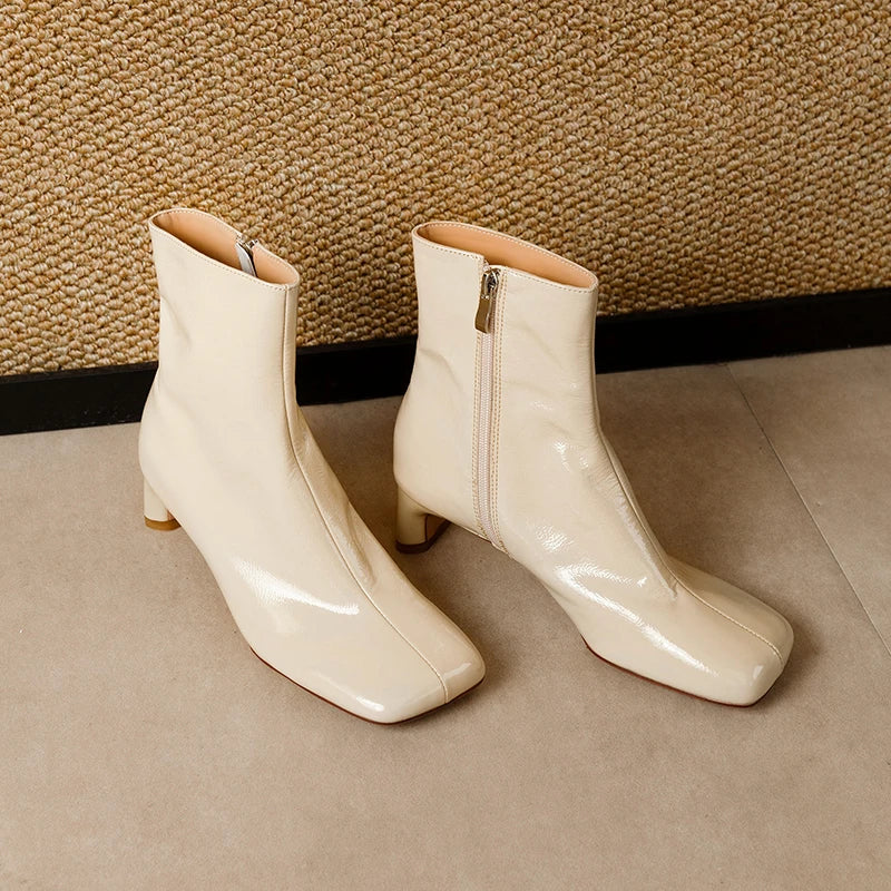 Duttini | Calf Hair Ankle Boots
