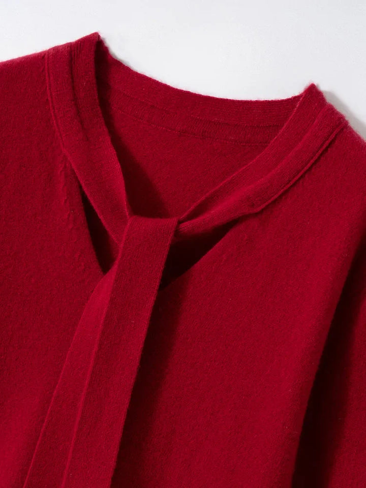 Duttini | Cashmere Pullover with Scarf Collar