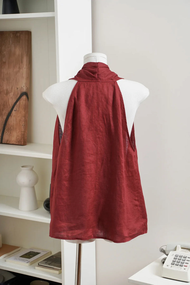 Duttini | Drape Linen Vest