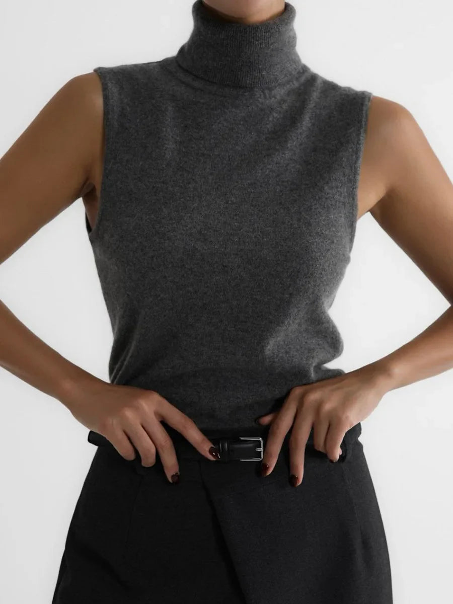 Duttini | High-Neck Vest for Women in Premium Fabric