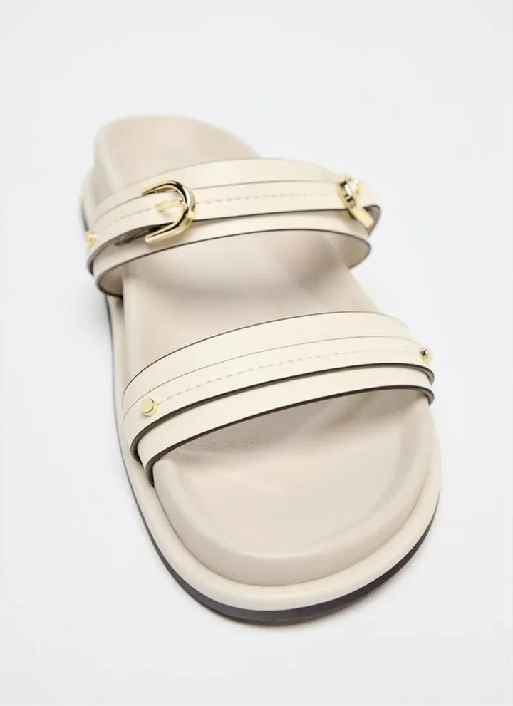Duttini | Twin Strap Flats