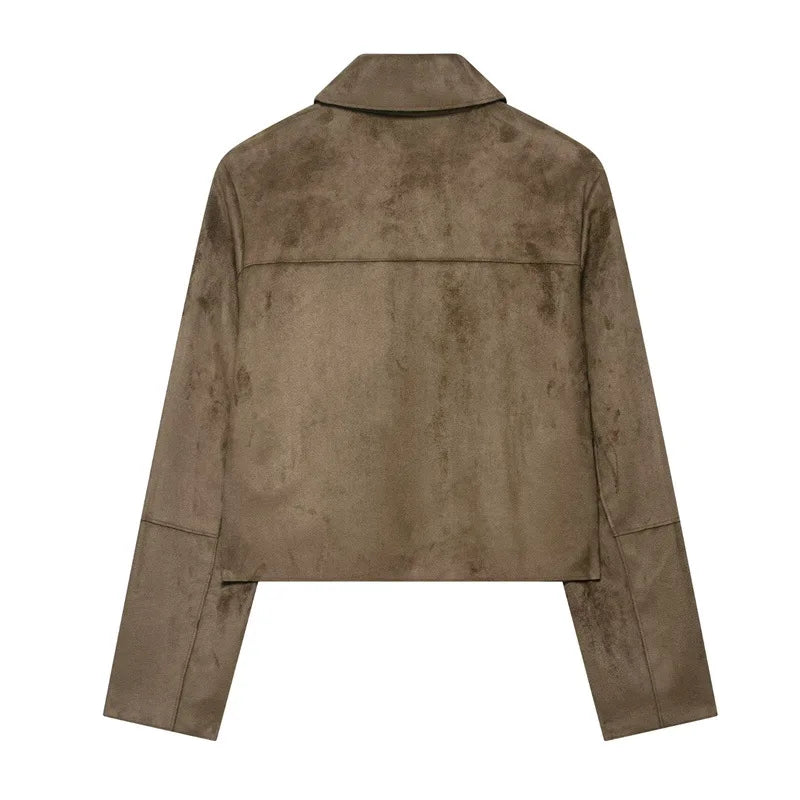 Duttini | Suede Cropped Jacket