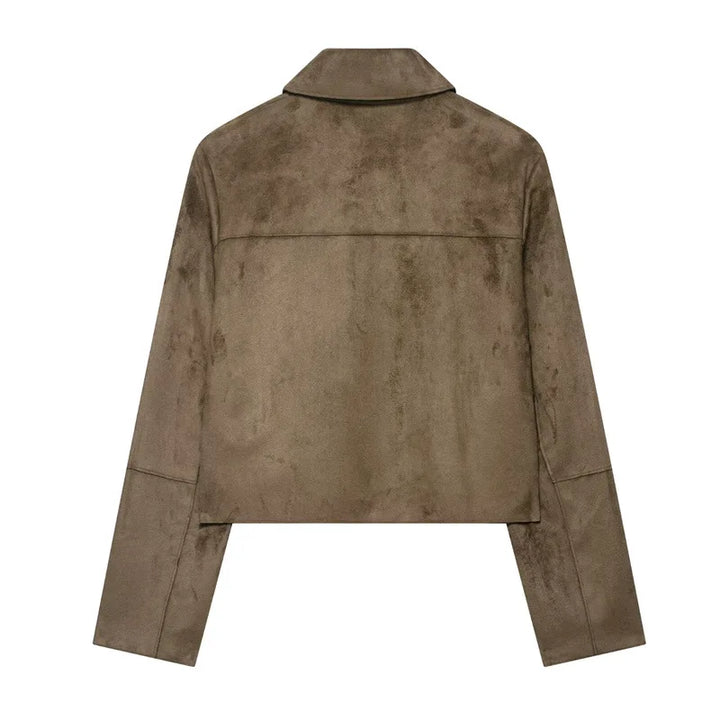 Duttini | Suede Cropped Jacket