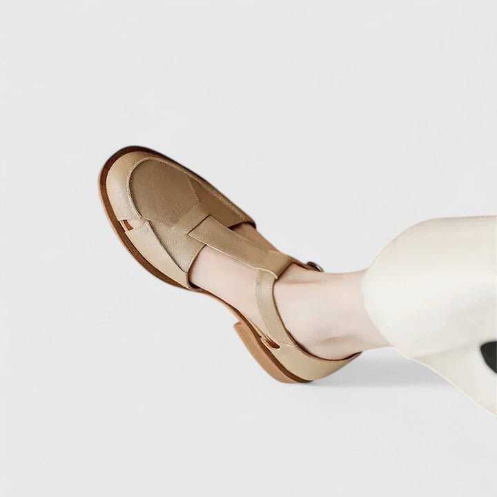 Duttini | Comfort-Fit Closed-Toe T-Strap with a Comfort Fit