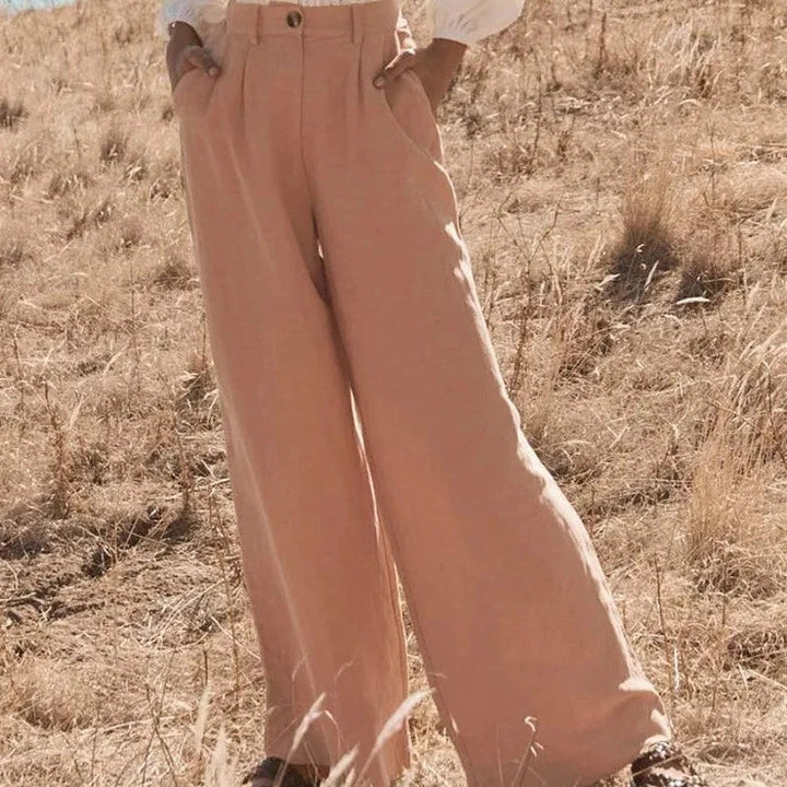 Duttini | Linen Trousers for Men, Summer Fit, Light Color